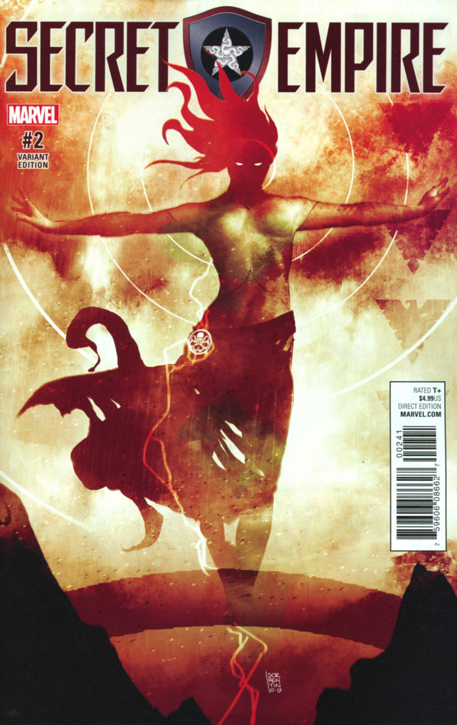 Secret Empire #2 Cover B Variant Andrea Sorrentino Hydra Hero Cover