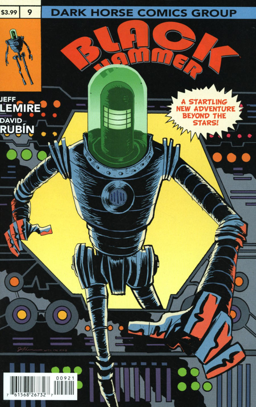 Black Hammer #9 Cover B Variant Jeff Lemire Cover