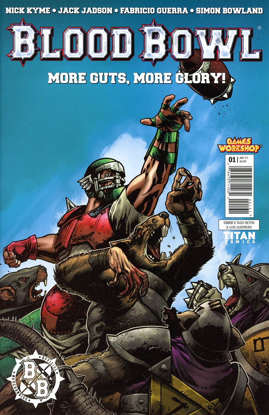 Blood Bowl More Guts More Glory #1 Cover C Variant Tazio Bettin & Luis Guerrero Cover