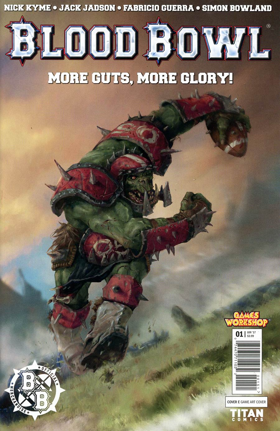 Blood Bowl More Guts More Glory #1 Cover E Variant Video Game Cover