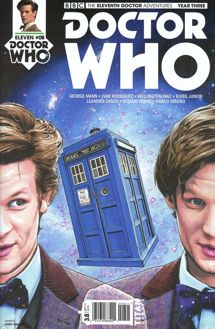 Doctor Who 11th Doctor Year Three #8 Cover D Variant Andy Walker Cover