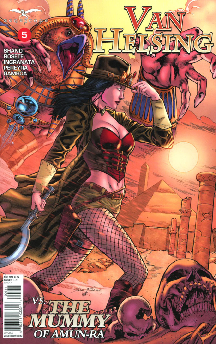 Grimm Fairy Tales Presents Van Helsing vs The Mummy Of Amun-Ra #5 Cover A Igor Vitorino