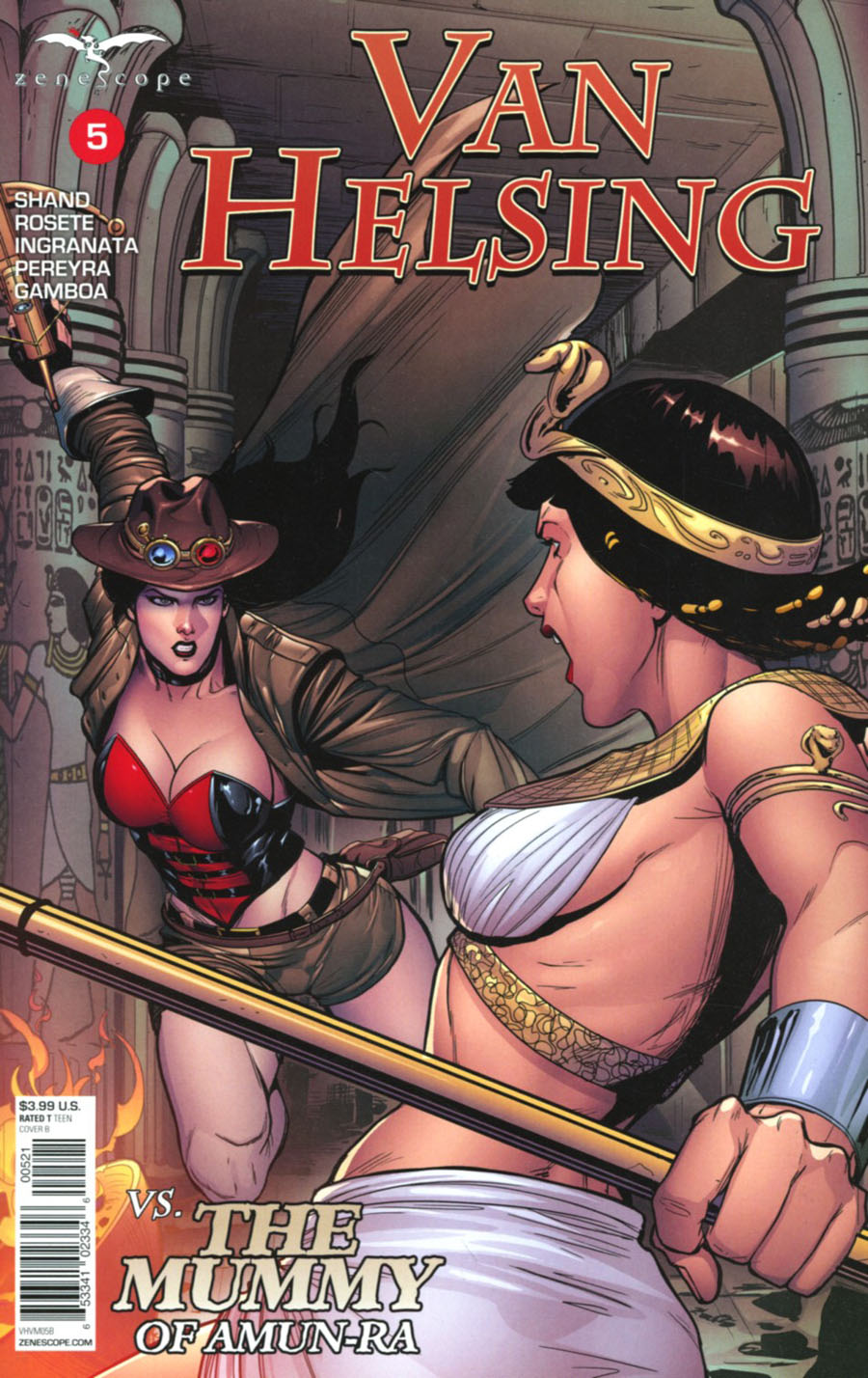Grimm Fairy Tales Presents Van Helsing vs The Mummy Of Amun-Ra #5 Cover B Marc Rosete