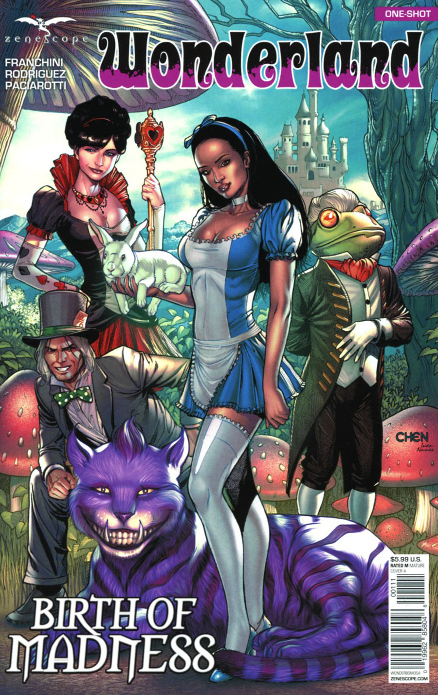 Grimm Fairy Tales Presents Wonderland Birth Of Madness One Shot Cover A Sean Chen