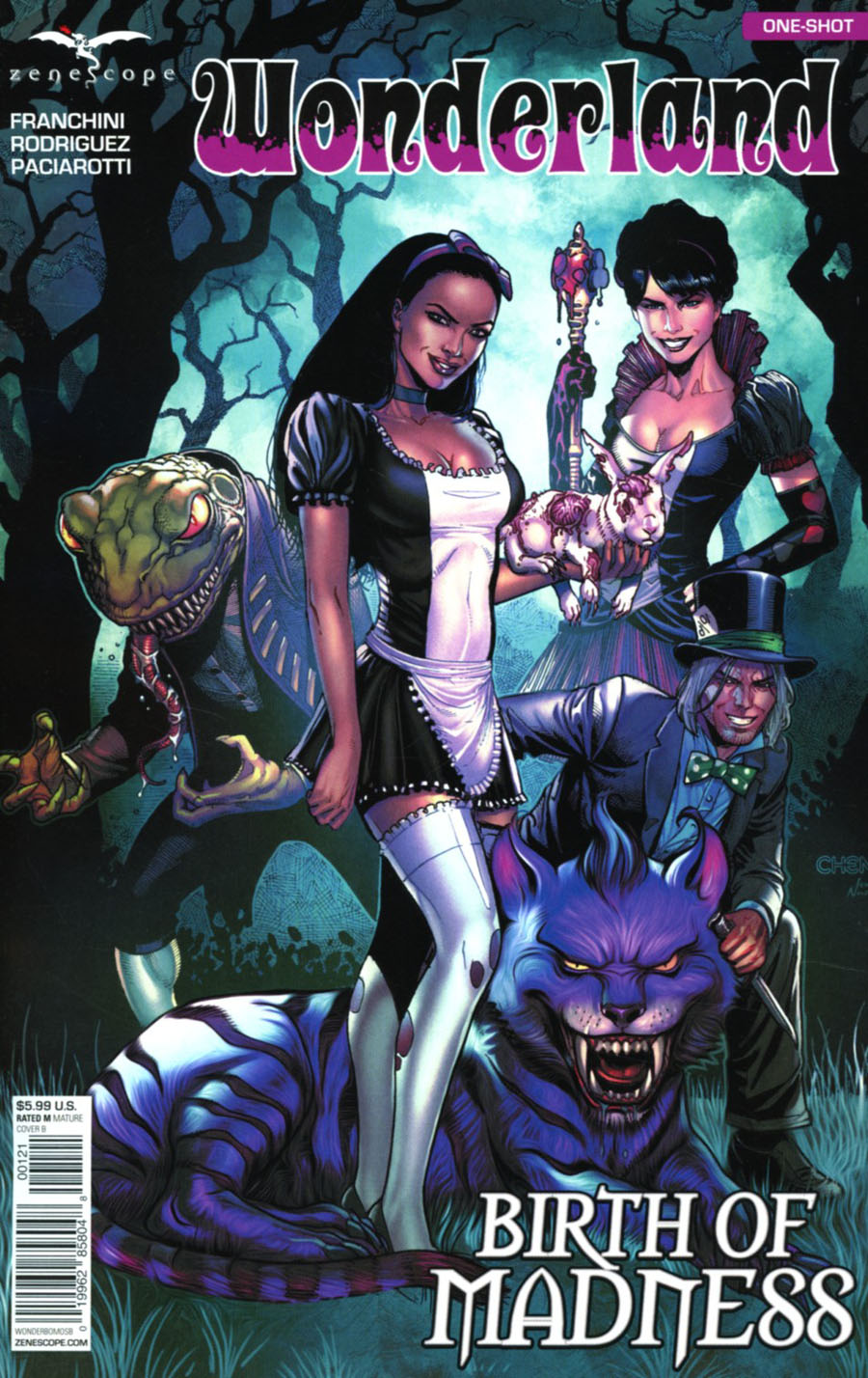 Grimm Fairy Tales Presents Wonderland Birth Of Madness One Shot Cover B Sean Chen