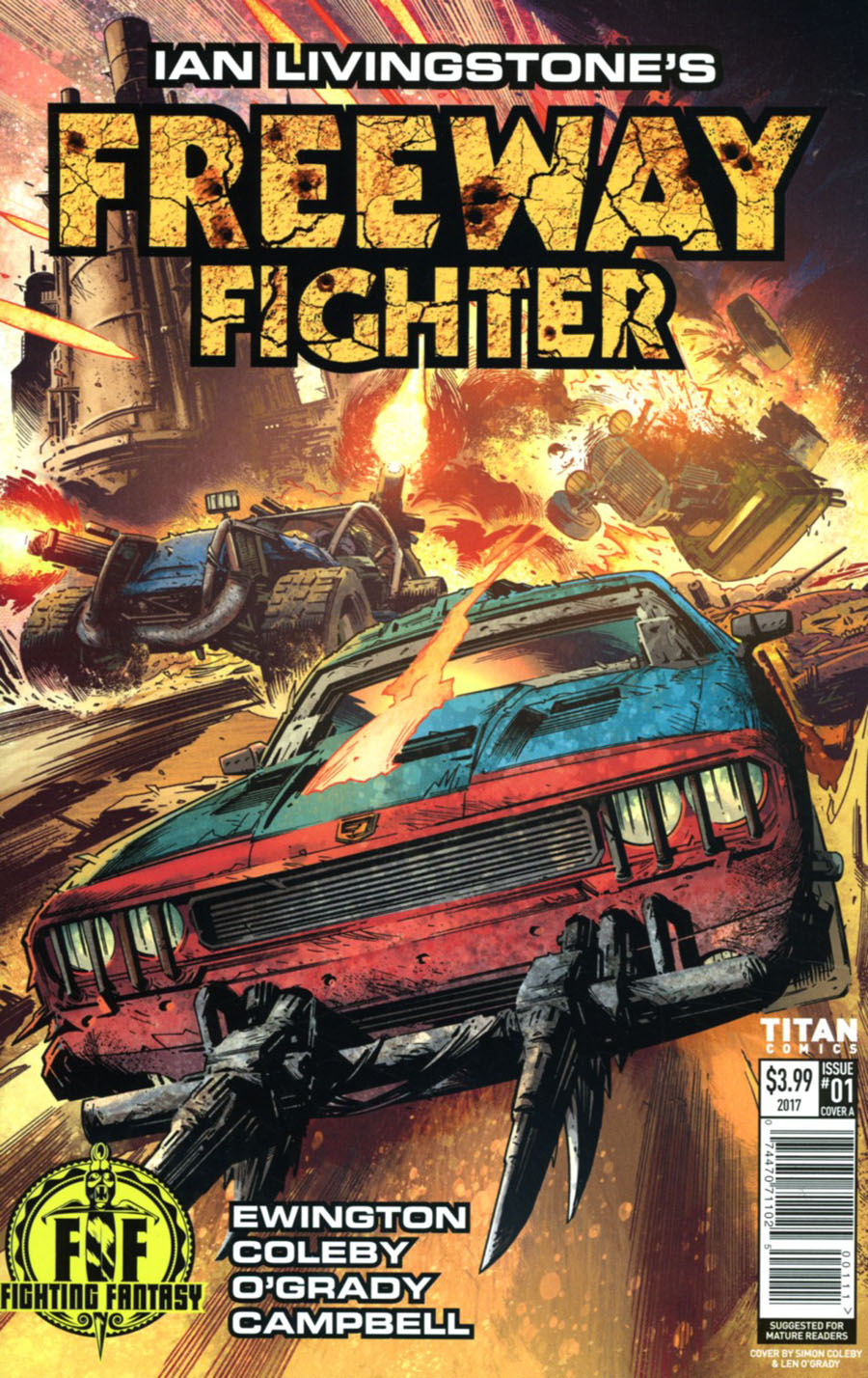 Ian Livingstones Freeway Fighter #1 Cover A Regular Simon Coleby & Len OGrady Cover