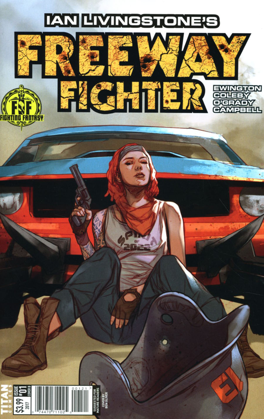 Ian Livingstones Freeway Fighter #1 Cover B Variant Ben Oliver Cover