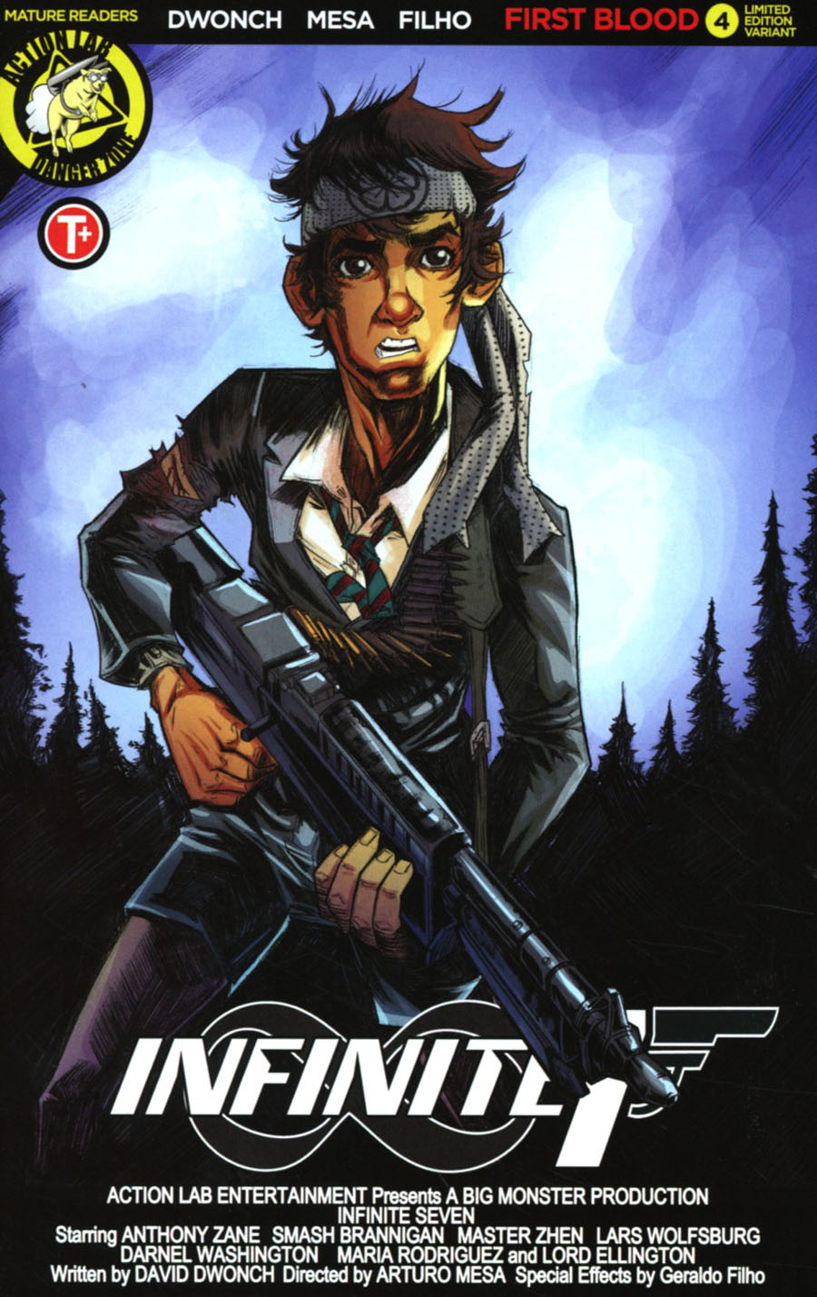 Infinite Seven #4 Cover B Variant Arturo Mesa Movie Poster Cover