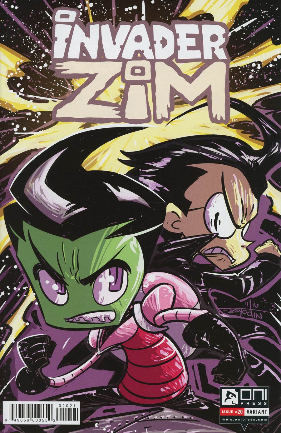 Invader Zim #20 Cover B Variant Jey Odin Cover