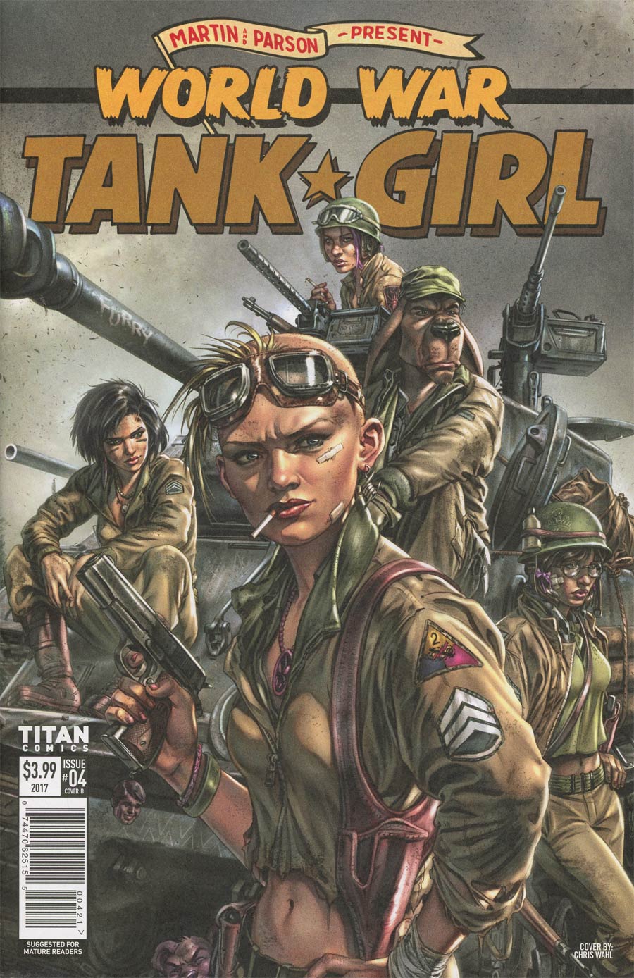 Tank Girl World War Tank Girl #4 Cover B Variant Chris Wahl Cover