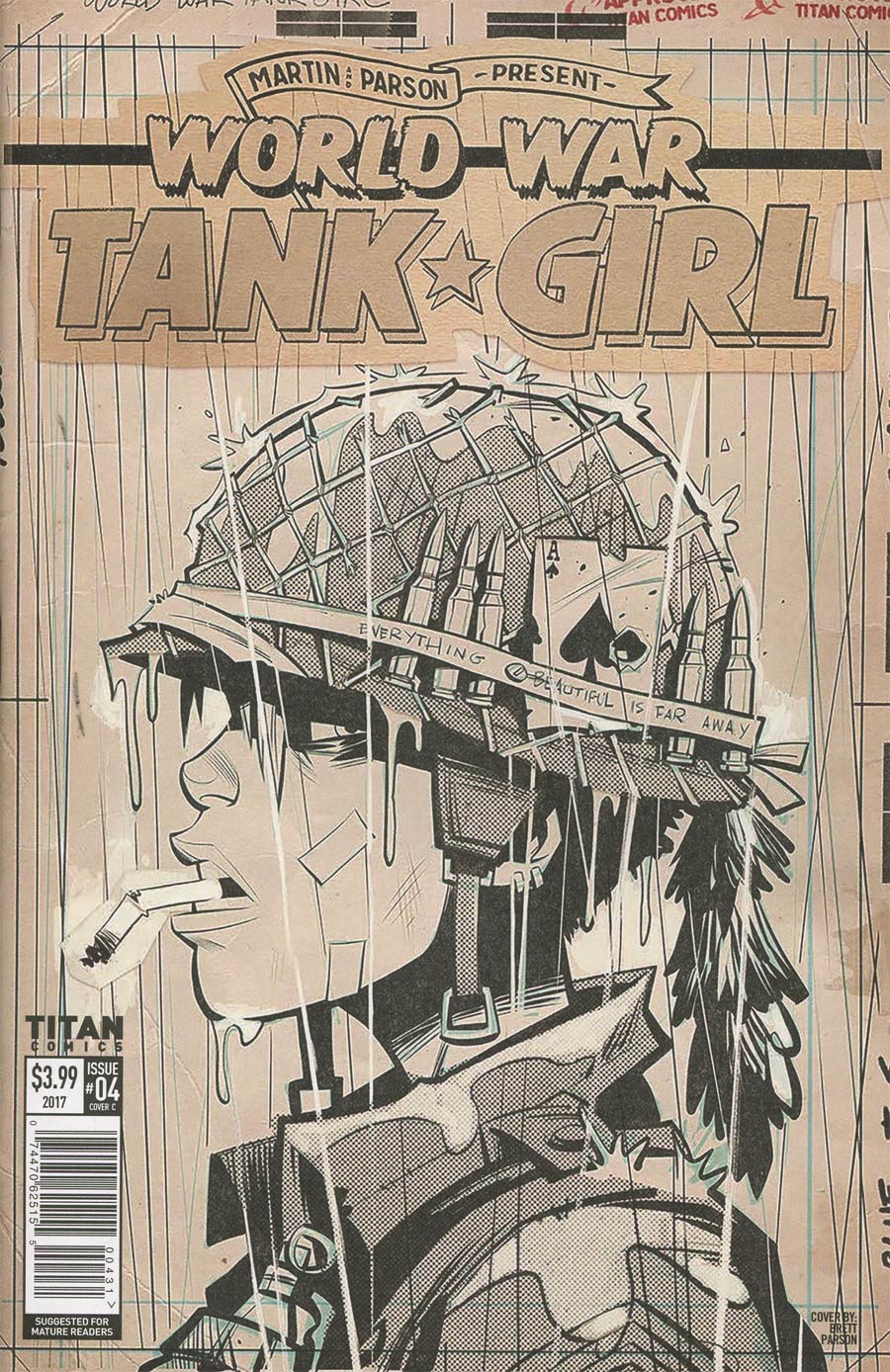 Tank Girl World War Tank Girl #4 Cover C Variant Brett Parson Cover