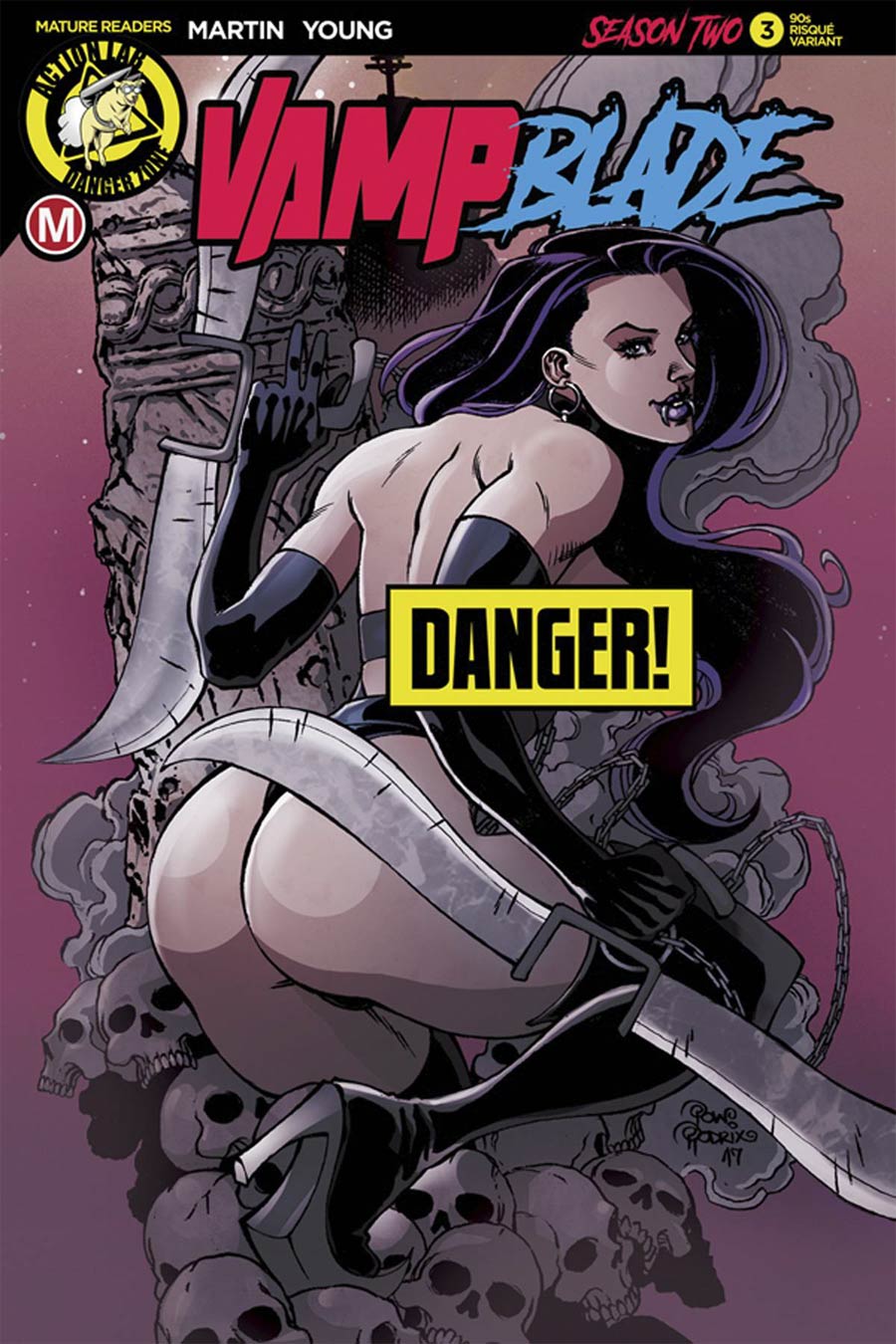 Vampblade Season 2 #3 Cover F Variant Pow Rodrix 90s Risque Cover