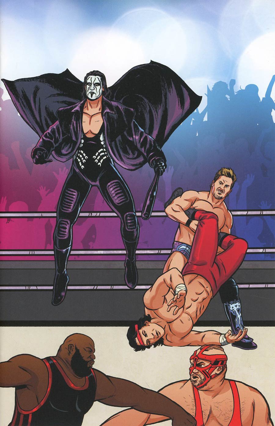 WWE #5 Cover C Variant Brent Schoonover Royal Rumble Connecting Cover
