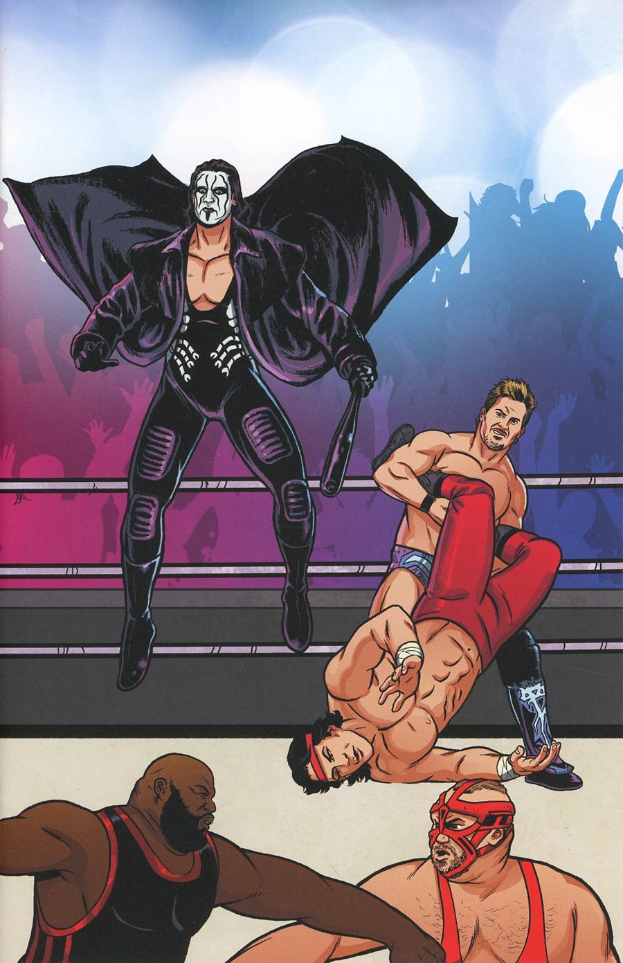 WWE #5 Cover C Variant Brent Schoonover Royal Rumble Connecting Cover