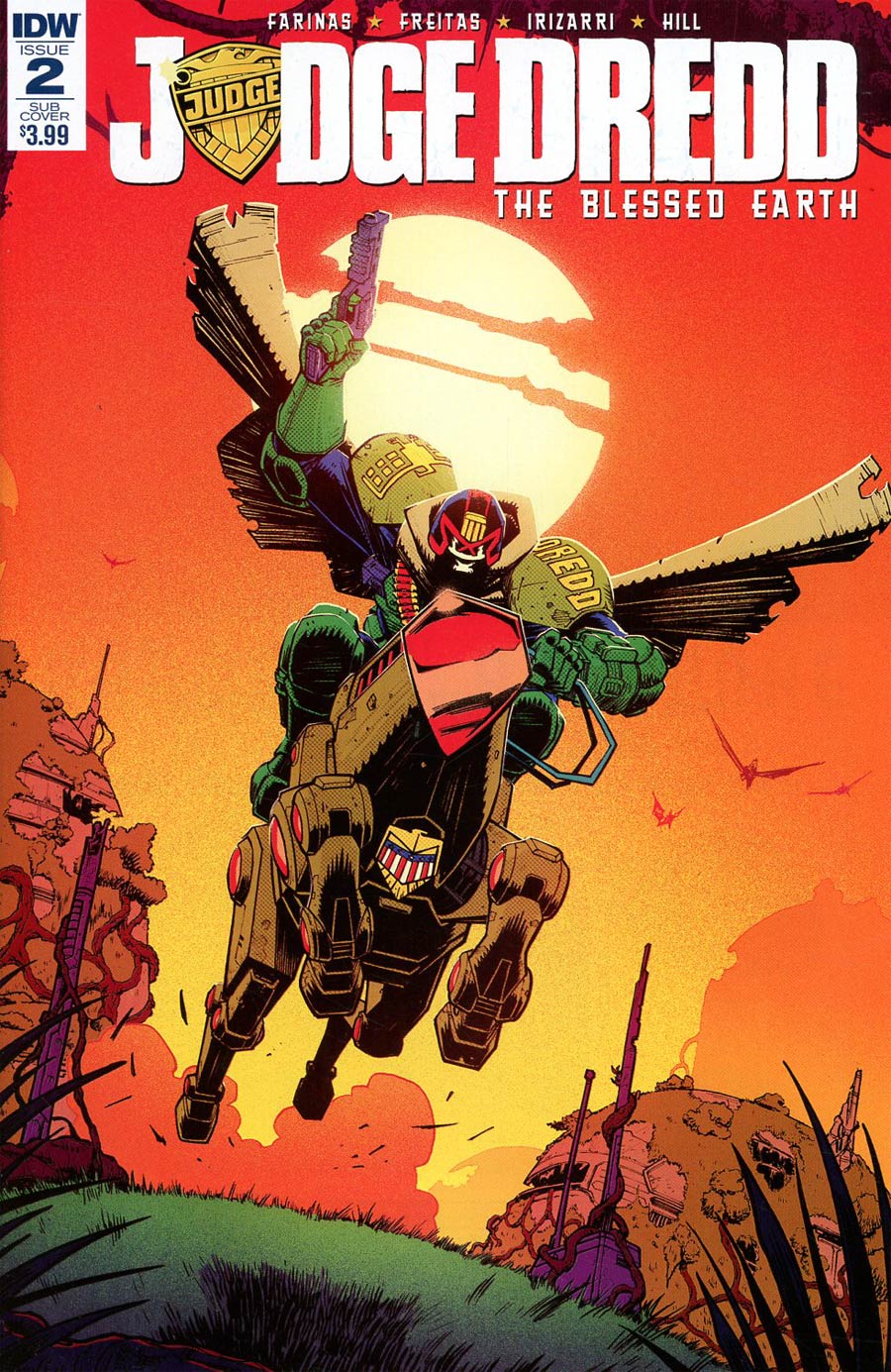 Judge Dredd Blessed Earth #2 Cover B Variant Nick Roche Subscription Cover