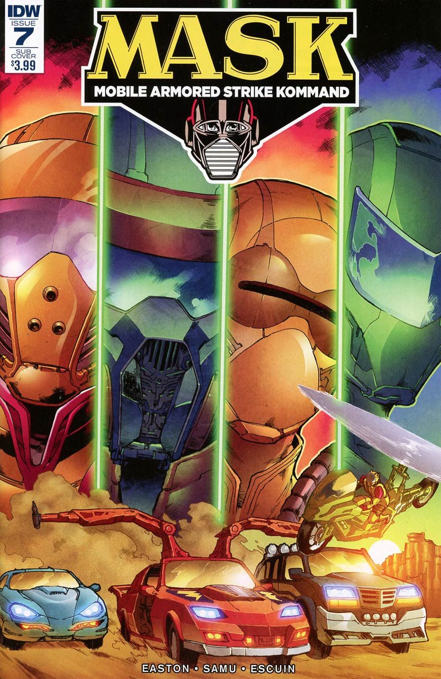 M.A.S.K. Mobile Armored Strike Kommand #7 Cover B Variant Juan Manuel Frigeri Subscription Cover