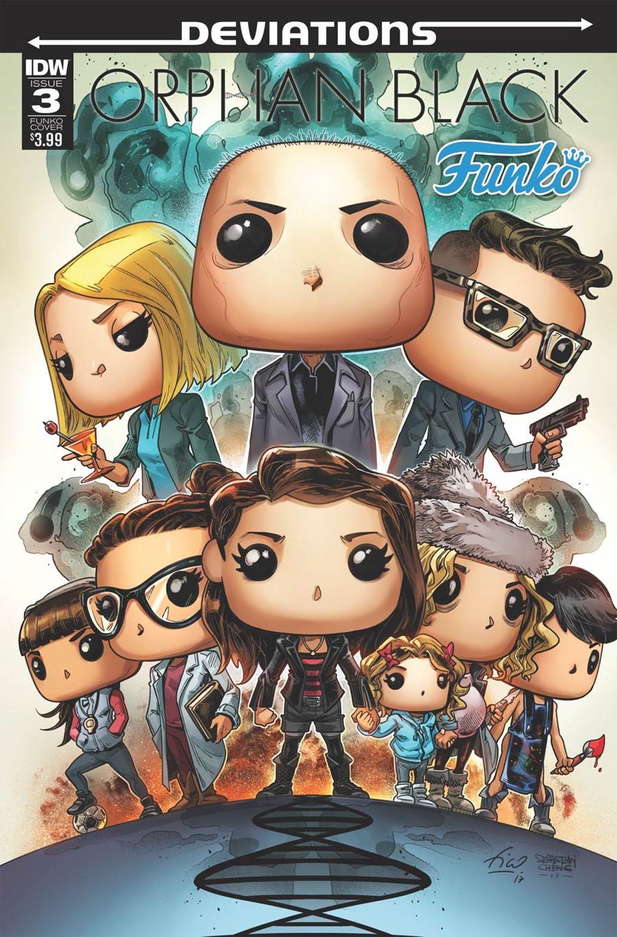 Orphan Black Deviations #3 Cover B Variant Fico Ossio Funko Art Cover