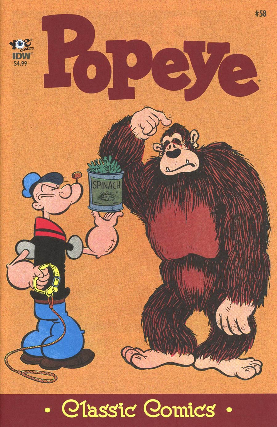 Classic Popeye #58 Cover A Regular Bud Sagendorf Cover