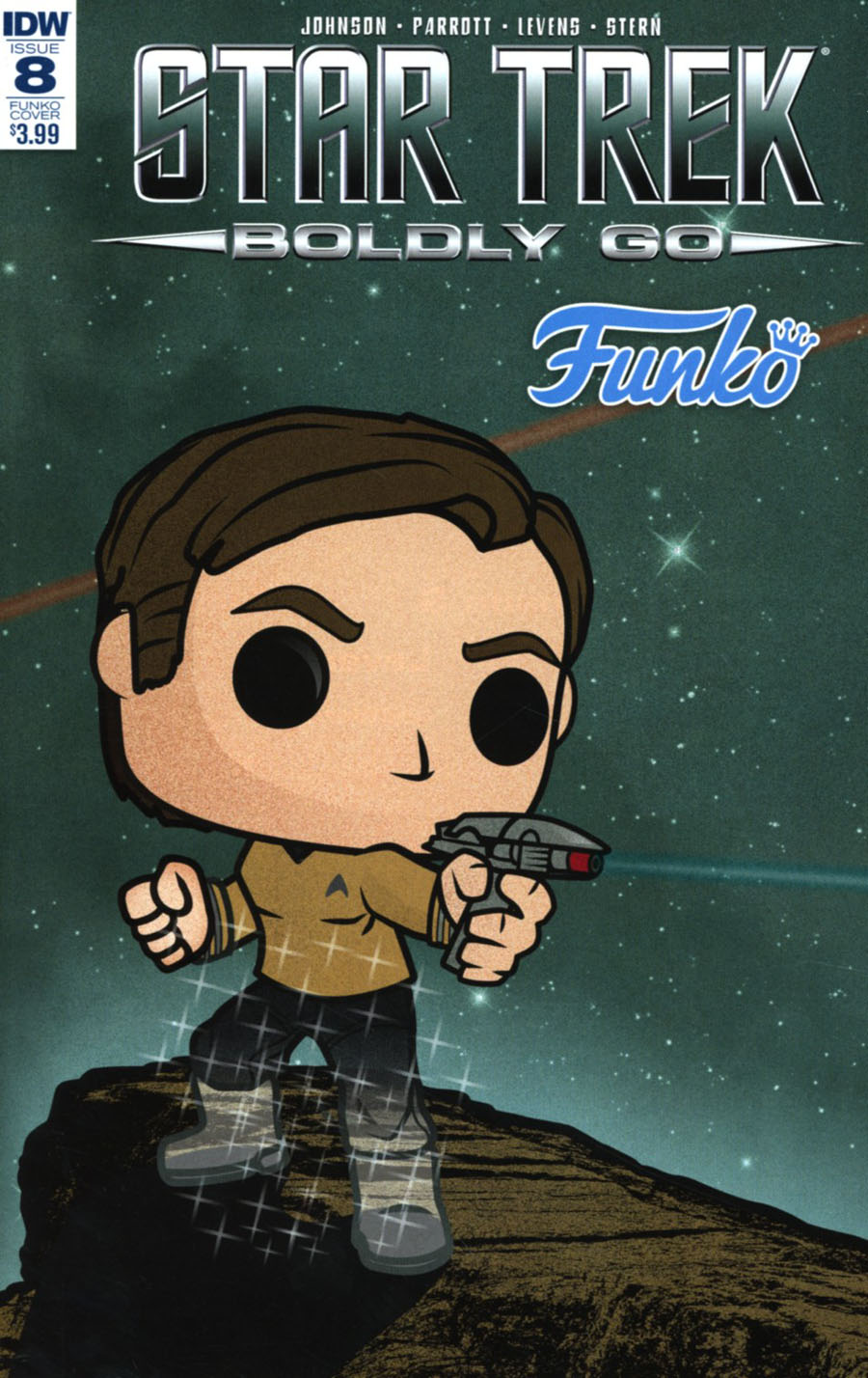 Star Trek Boldly Go #8 Cover C Variant Tim Gilardi Funko Art Cover