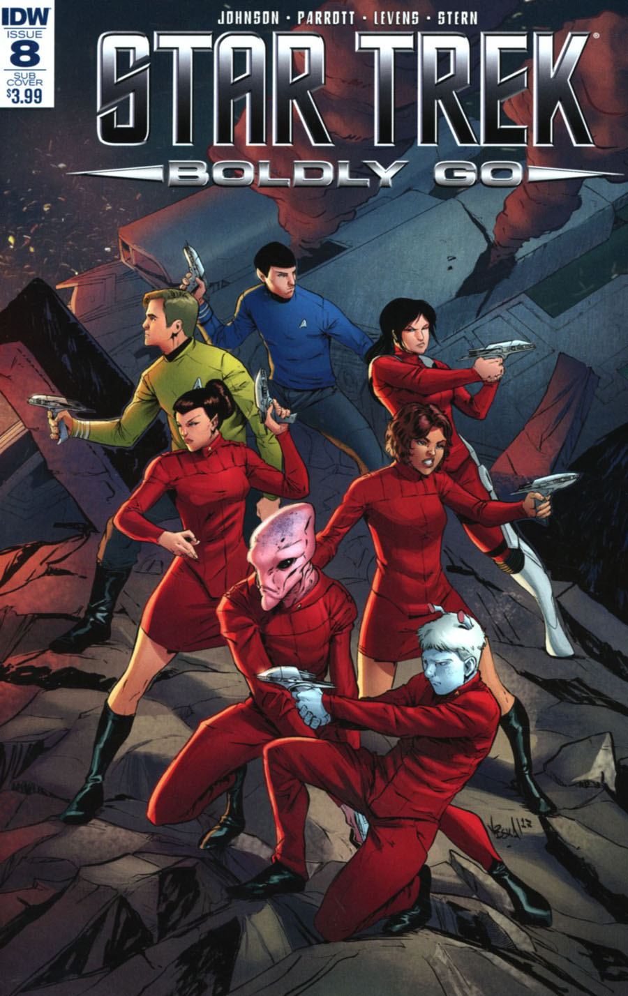 Star Trek Boldly Go #8 Cover B Variant Vincenzo Federici Subscription Cover