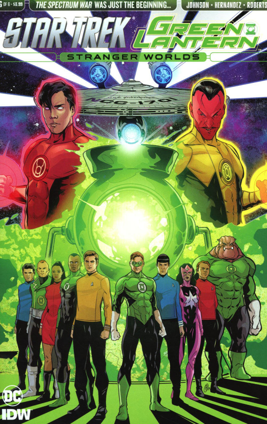 Star Trek Green Lantern Vol 2 Stranger Worlds #6 Cover A Regular Angel Hernandez Cover