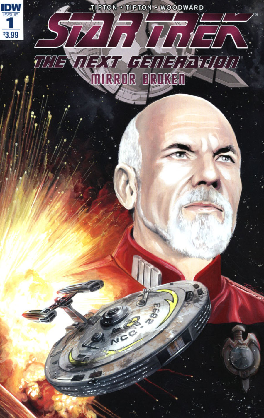 Star Trek The Next Generation Mirror Broken #1 Cover A 1st Ptg Regular JK Woodward Cover