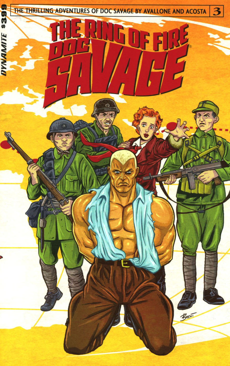 Doc Savage Ring Of Fire #3 Cover A Regular Brent Schoonover Cover