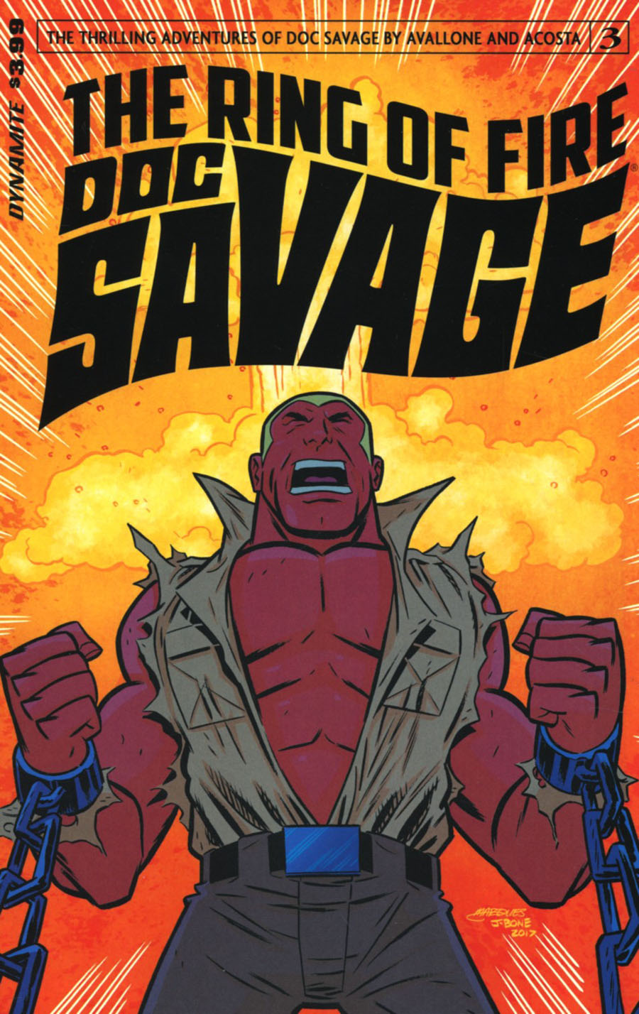 Doc Savage Ring Of Fire #3 Cover B Variant Anthony Marques Cover