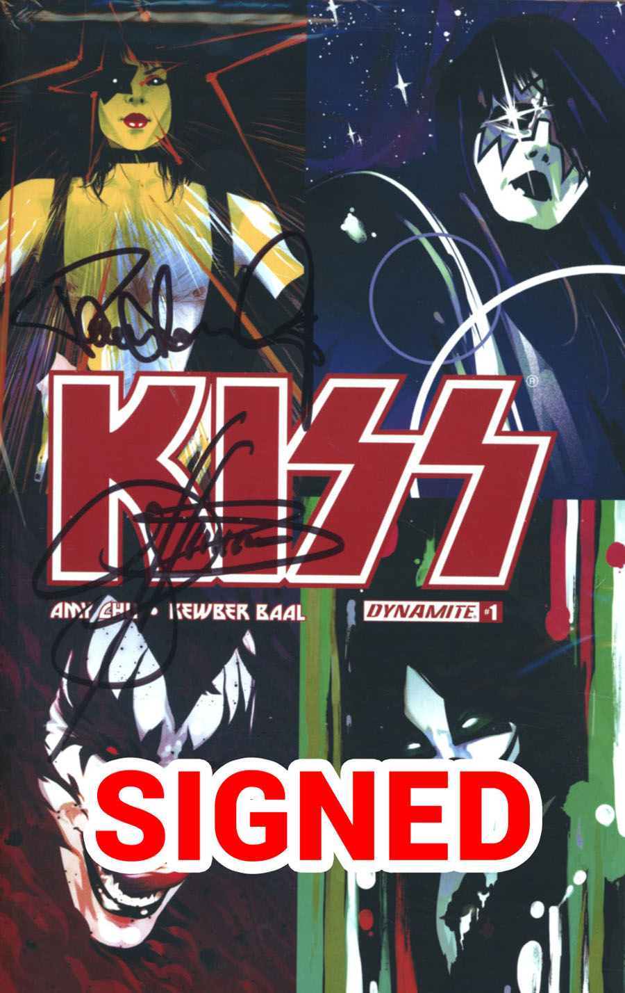 KISS Vol 3 #1 Cover T Variant Goni Montes Cover Signed By Gene Simmons & Paul Stanley