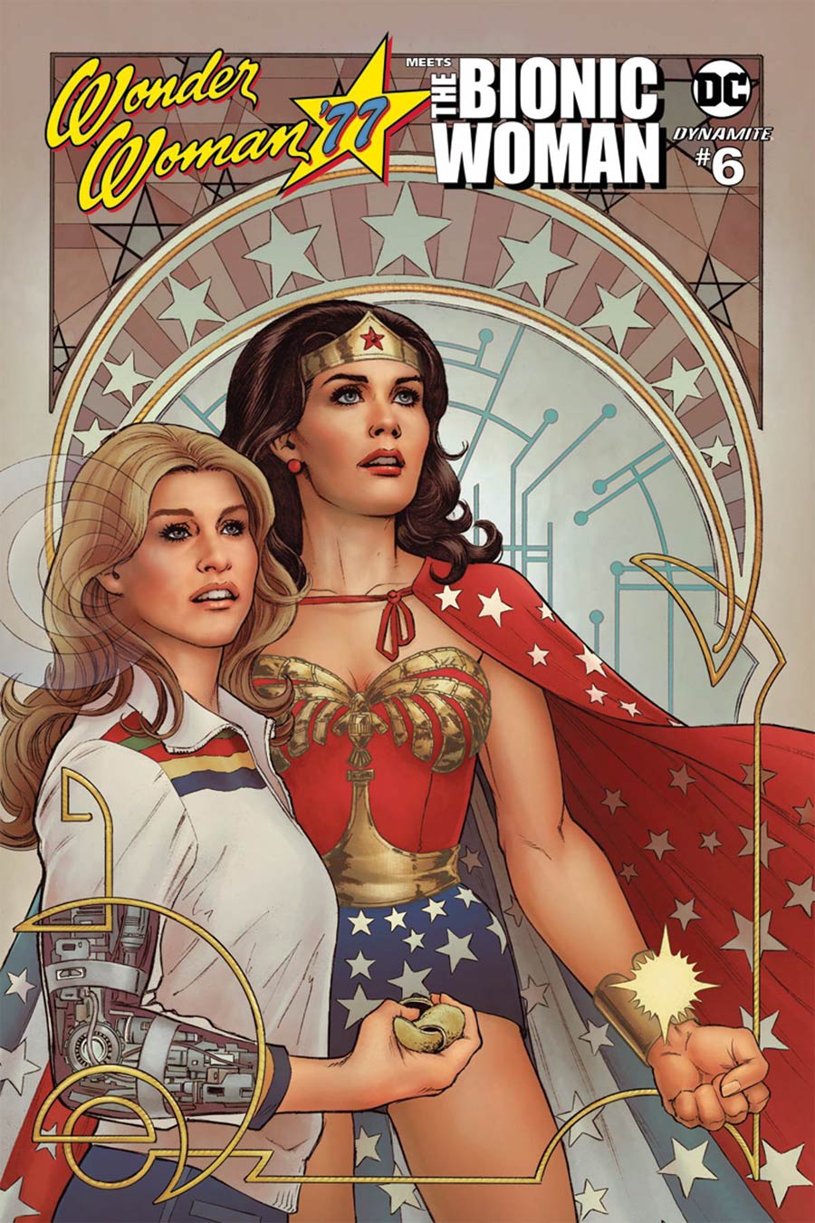 Wonder Woman 77 Meets The Bionic Woman #6 Cover B Variant Nicola Scott Cover