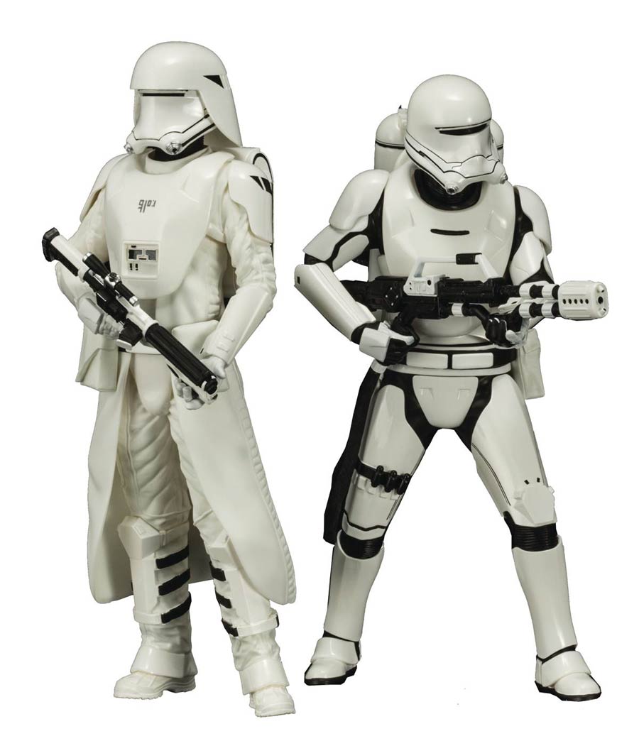 Star Wars Episode VII The Force Awakens First Order Snowtrooper & Flametrooper ARTFX Plus 2-Pack Statue