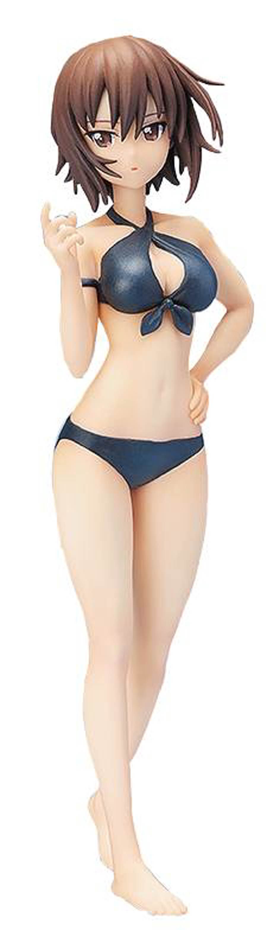 Girls Und Panzer Maho Nishizumi Swimsuit 1/12 Scale PVC Figure