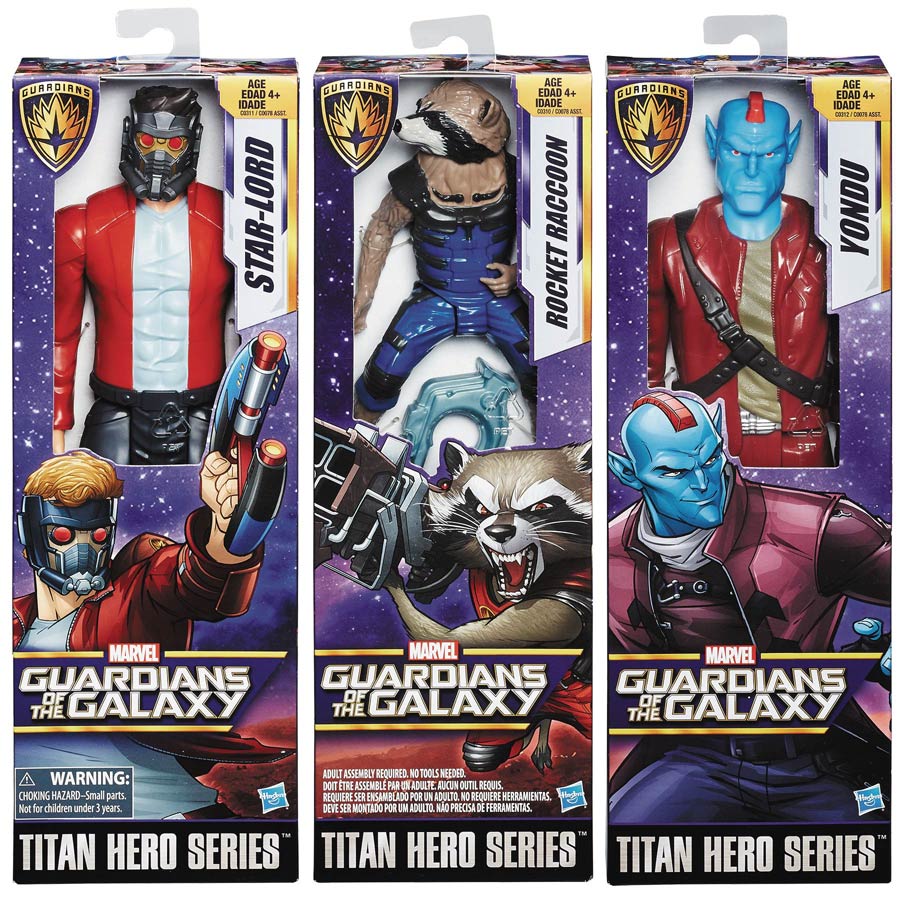 Marvels Guardians Of The Galaxy Titan Hero 12-Inch Scale Action Figure Assortment Case 201701