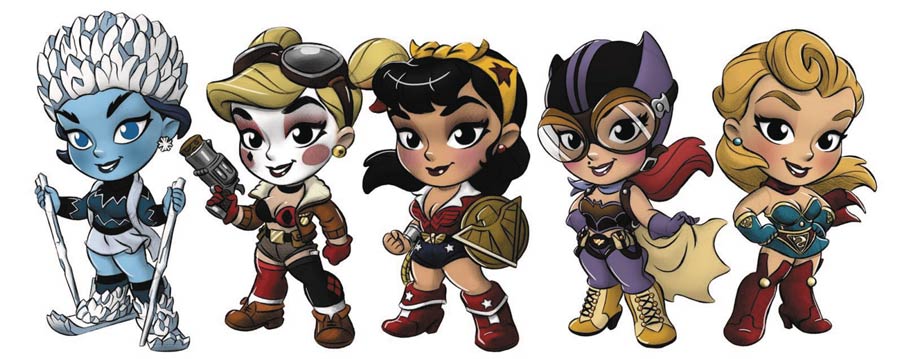 DC Comics Bombshells Mini Vinyl Figure Series 2 Blind Mystery Box Assortment Case