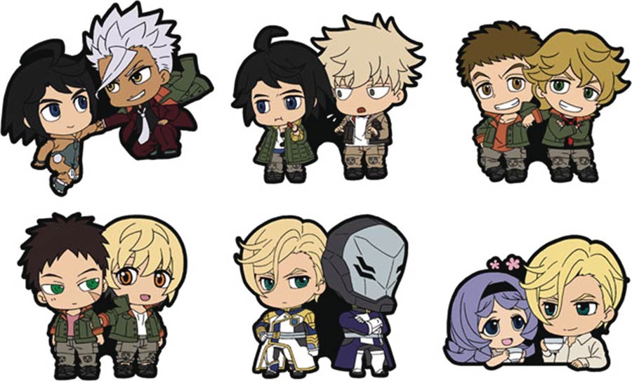 Gundam Iron-Blooded Orphans Their Footprints Rubber Mascot 6-Piece Display
