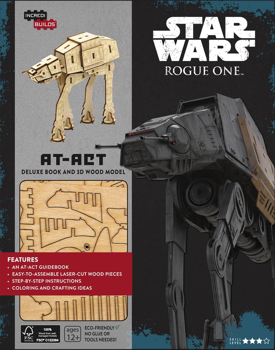 Incredibuilds Star Wars Rogue One AT-ACT Deluxe Model With Book