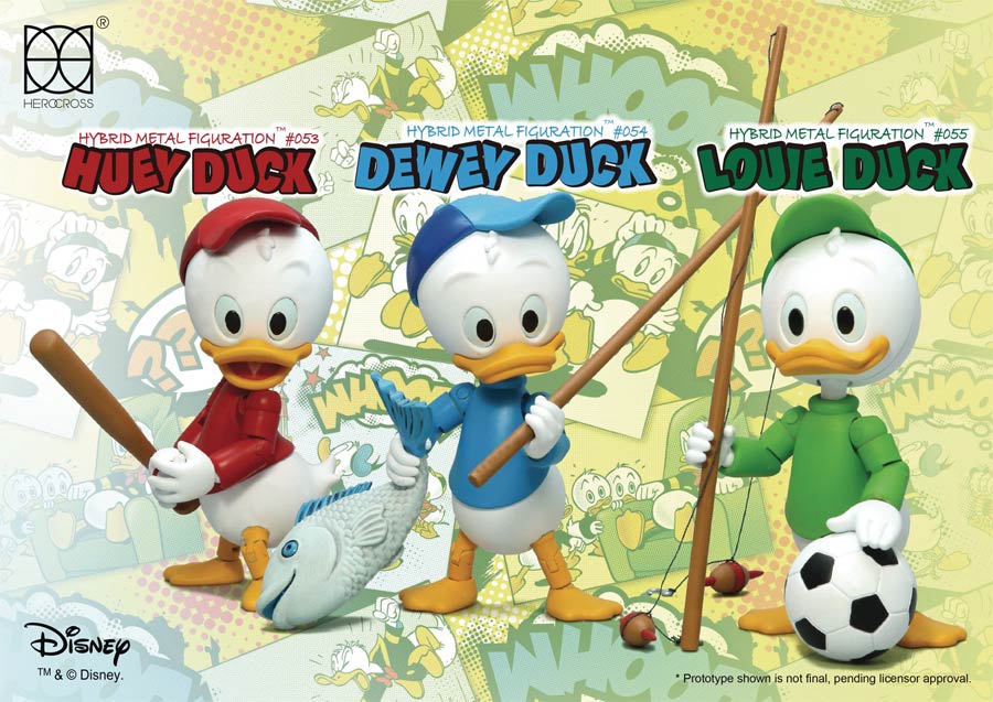 HMF-308 Disney Huey Dewey & Louie Action Figure Set