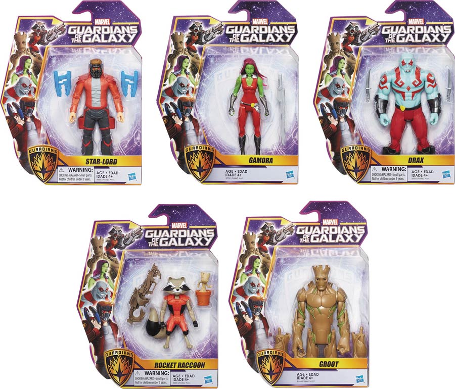 Marvels Guardians Of The Galaxy 6-Inch Action Figure Assortment Case 201701