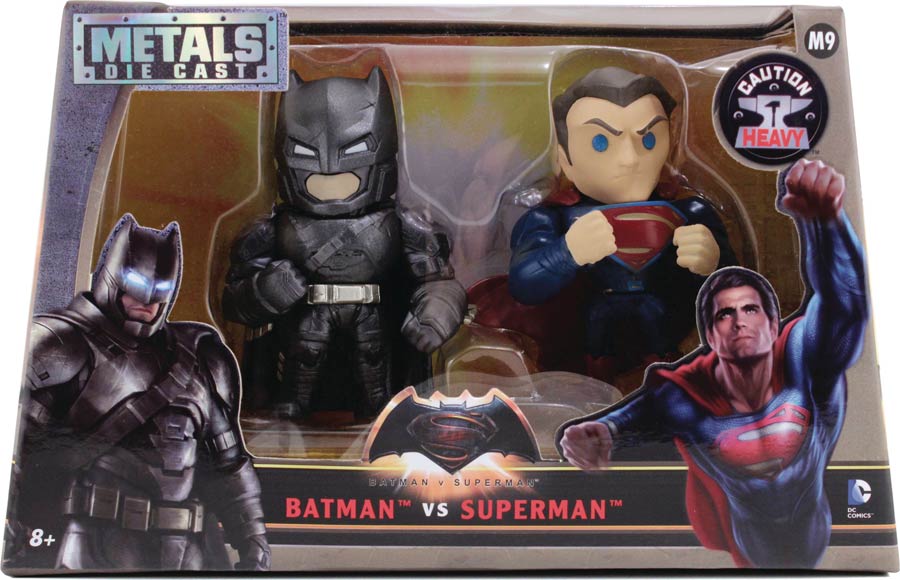 Metals Batman v Superman Dawn Of Justice 4-Inch Die-Cast Figure 2-Pack