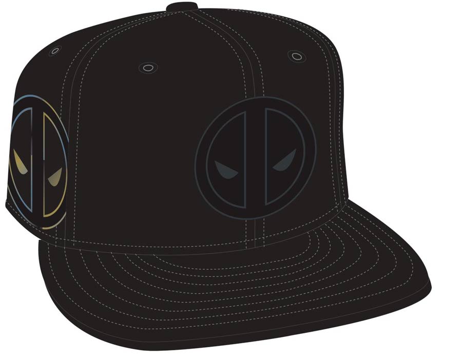 Deadpool Symbol Side Flect Snapback Cap