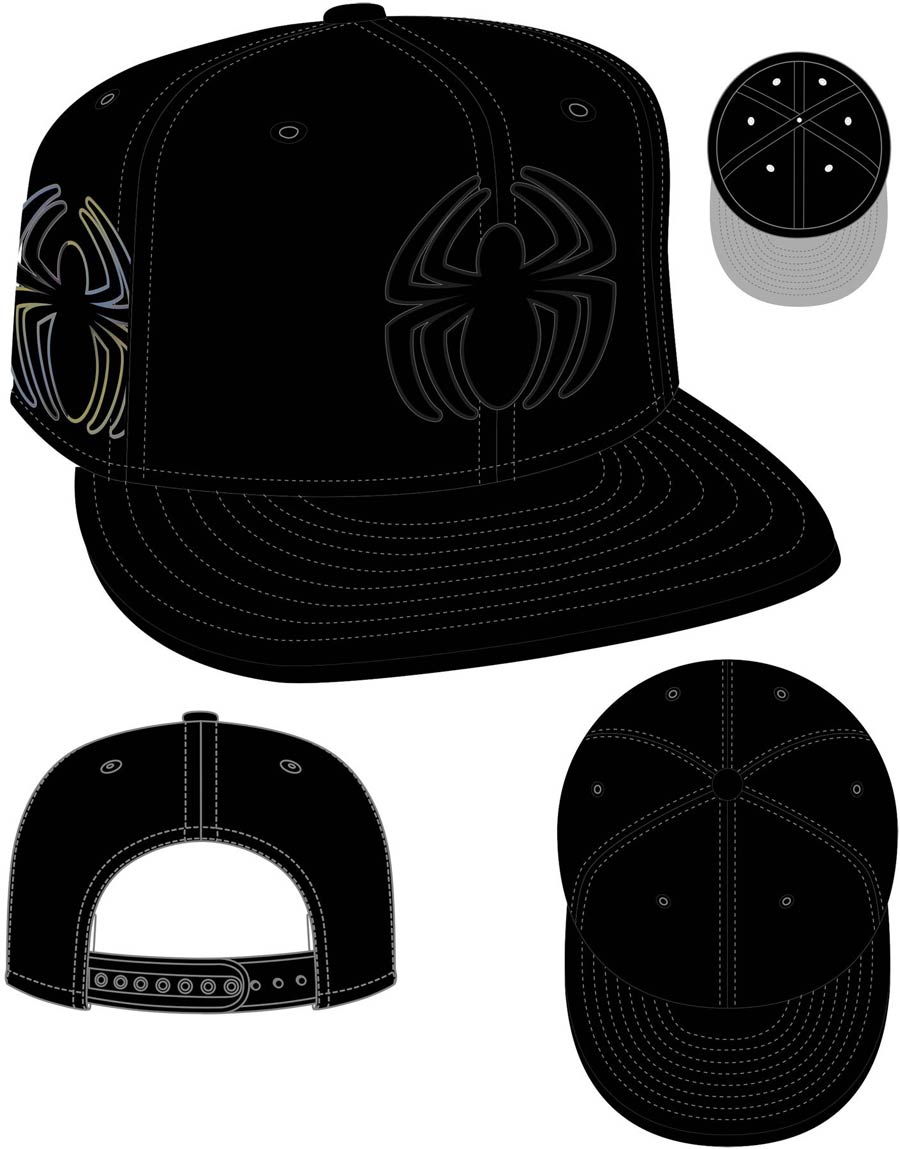 Spider-Man Symbol Side Flect Snapback Cap