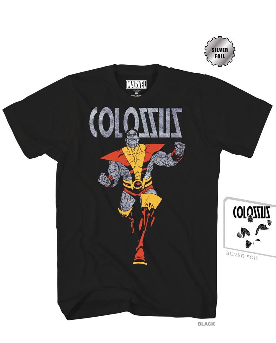 Colossus Shine Previews Exclusive Black T-Shirt Large