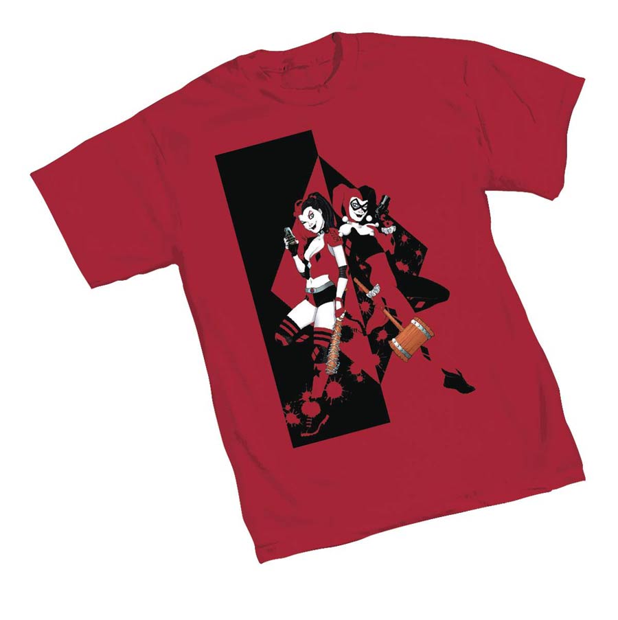 Harley Quinn Twins T-Shirt Large