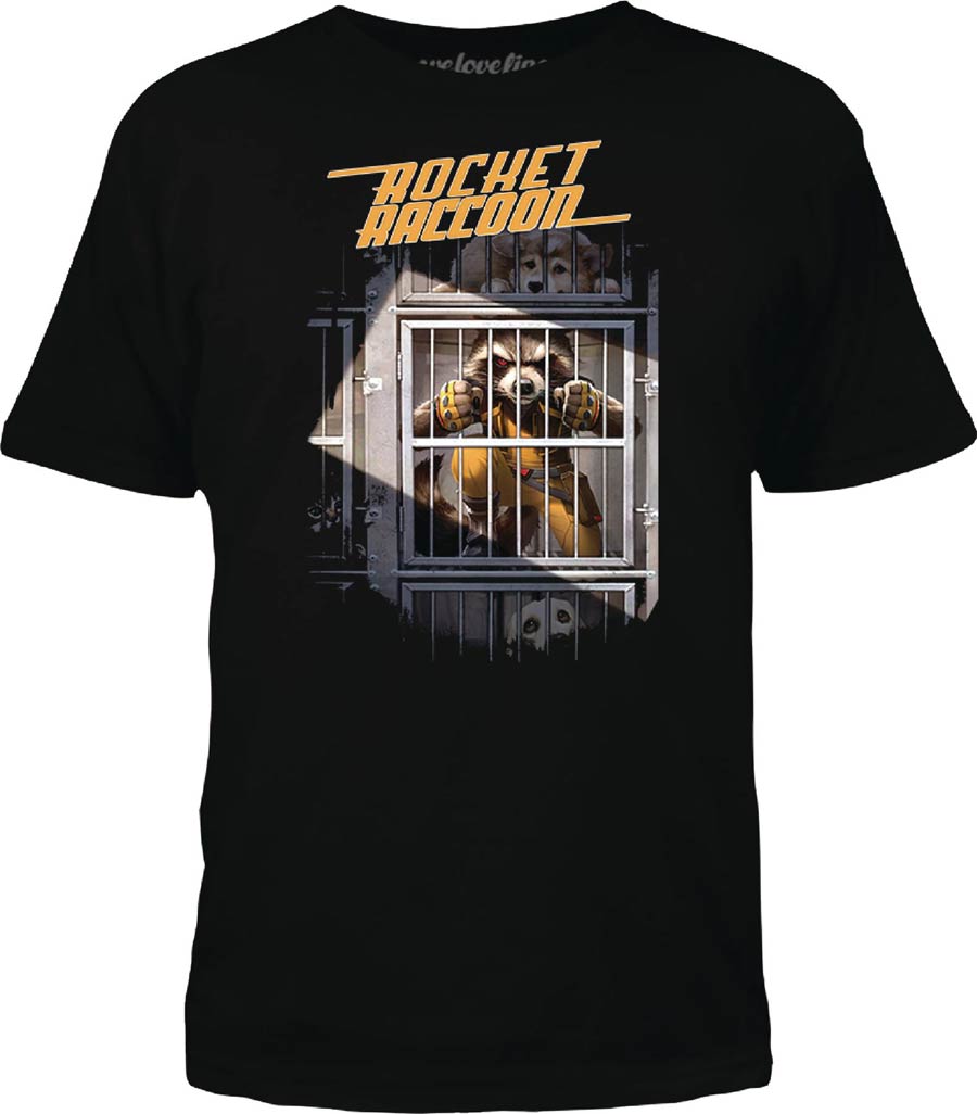 Marvel Rocket Racoon Vol 3 #1 Black T-Shirt Large