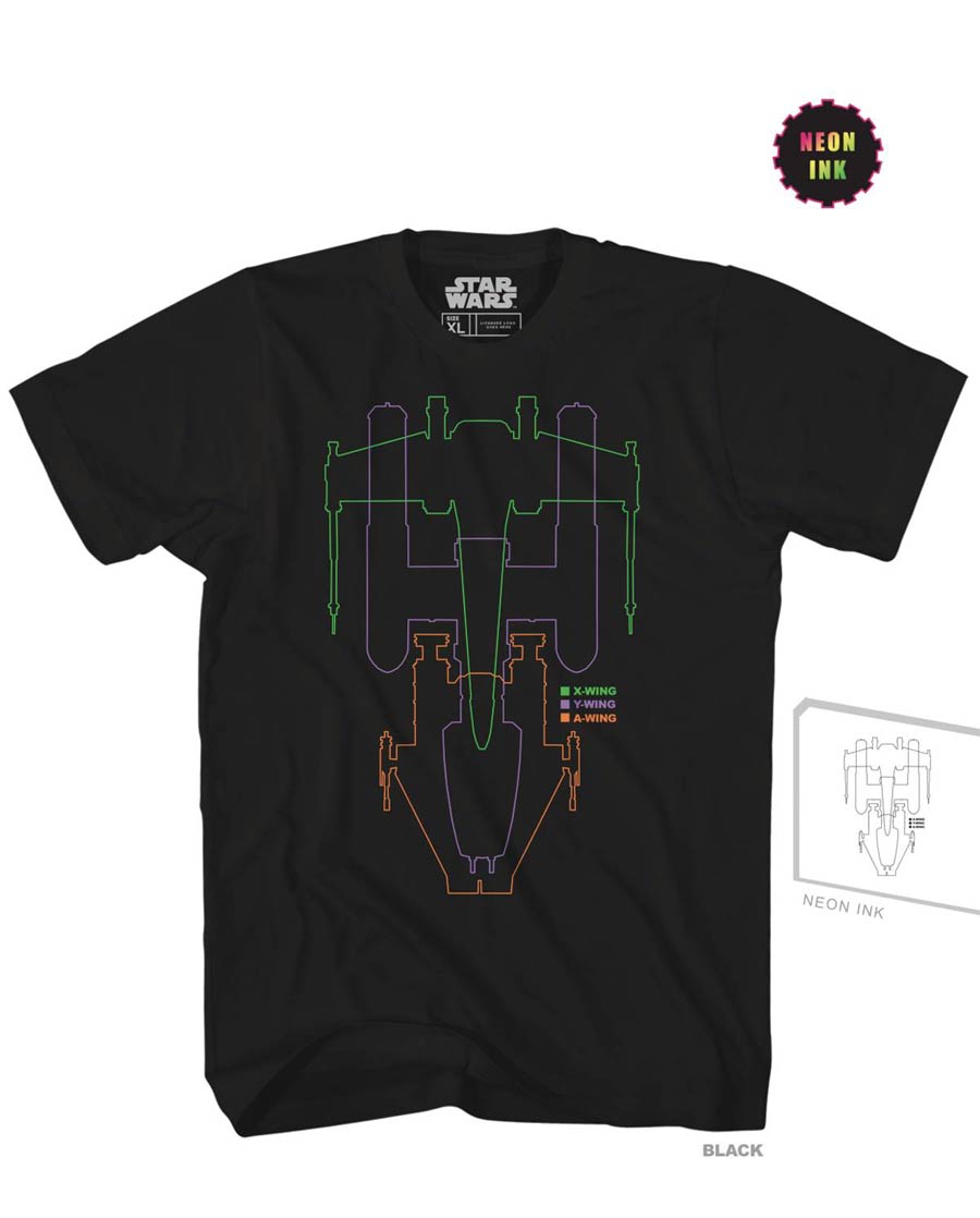 Star Wars Rebel Crafts Previews Exclusive Black T-Shirt Large