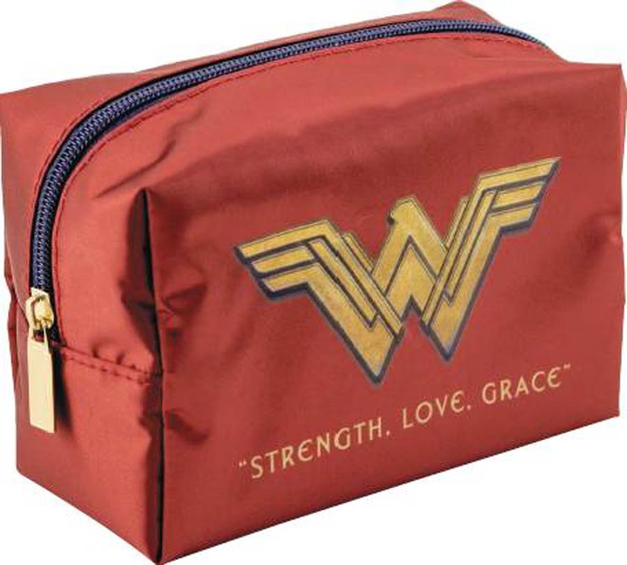DC Wonder Woman Red Square Cosmetic Case