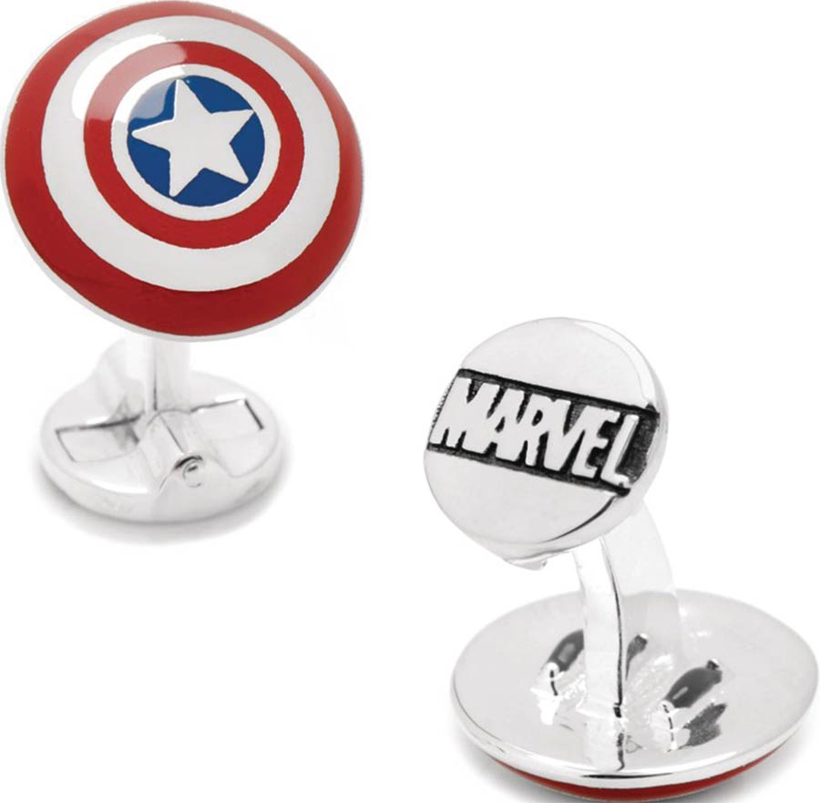 Marvel 3D Cufflinks - Captain America Shield