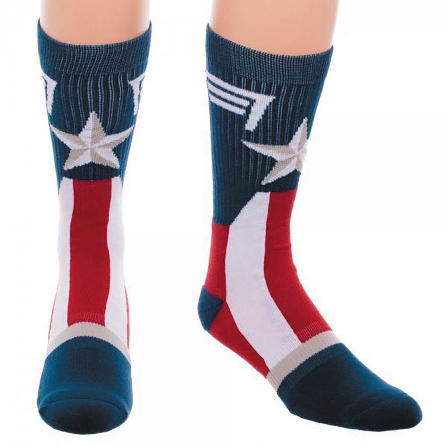 Marvel Captain America Suit-Up Crew Socks