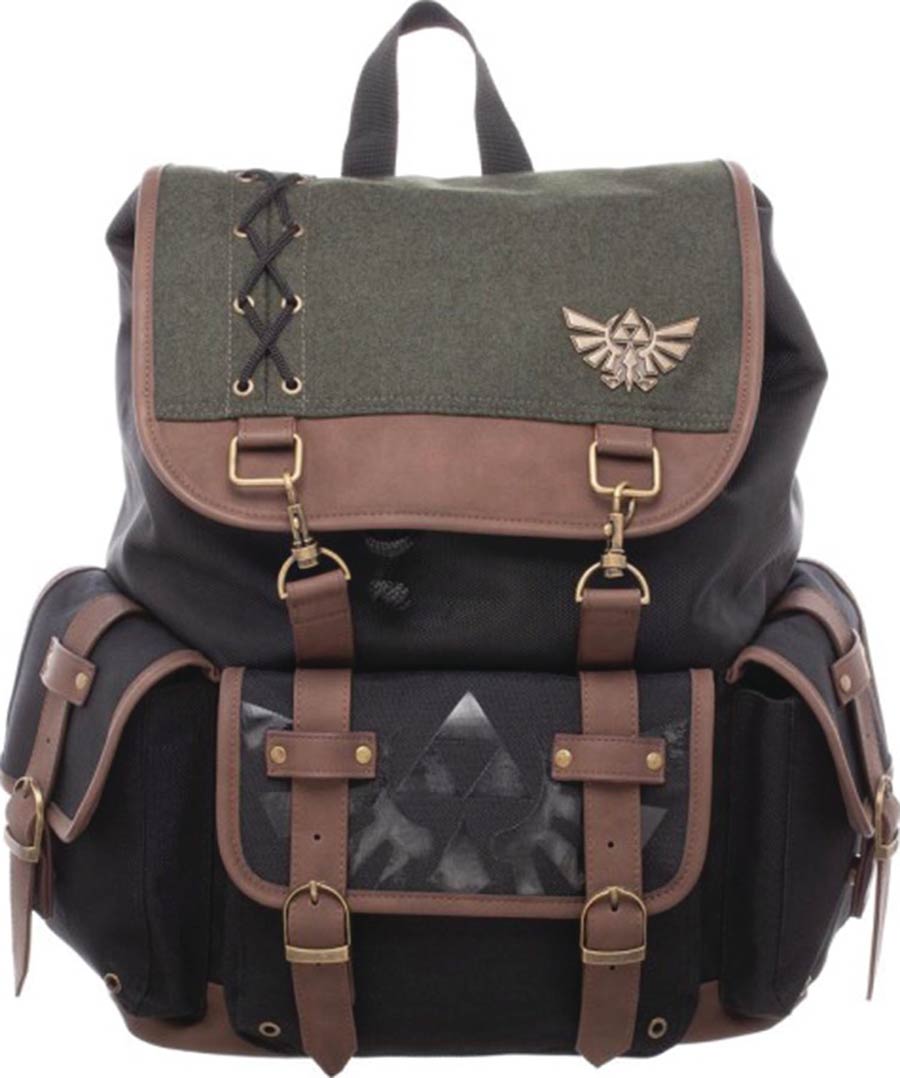 Nintendo Link Ruck Sack With Metal Badge And PU