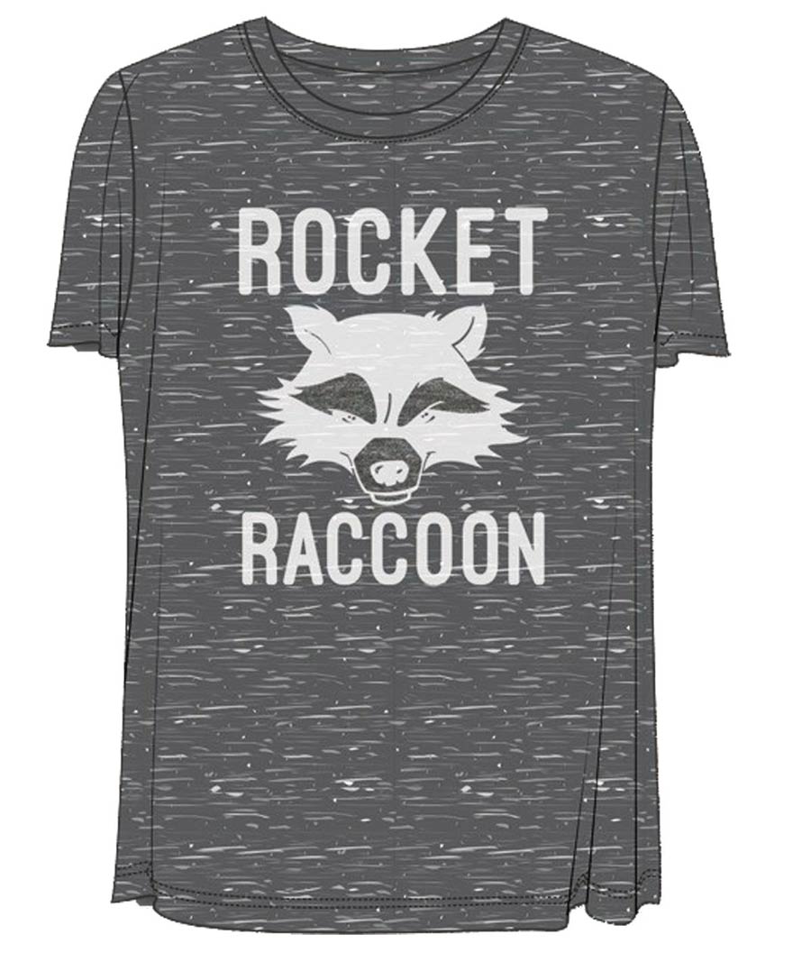 Guardians Of The Galaxy Vol 2 Rockets Mug Heater Charcoal Womens T-Shirt Large